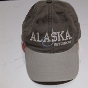 Gray Alaska Embroidered Baseball Hat